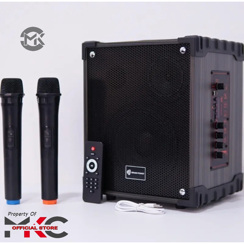 MKC - Kimiso 1285H Speaker Bluetooth Free 2 Microphone Wireless Brain Power