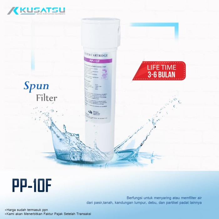 Terlaris Pp Spun Filter ( Pp-10F ) - Kusatsu