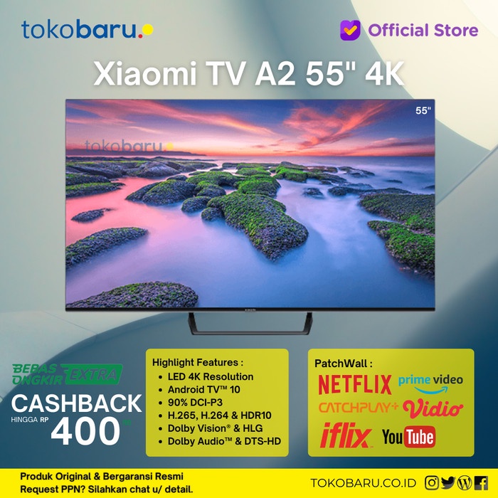 Xiaomi Mi Tv A2 A 2 55 Inch 4K Uhd Dolby Vision Hdr 10 Android Smarttv