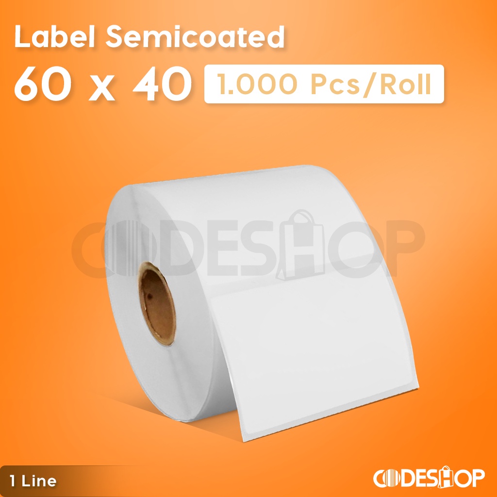 

STIKER BARCODE LABEL BLUEPRINT SEMIKOT 60 x 40 STICKER 1000PC 60X40