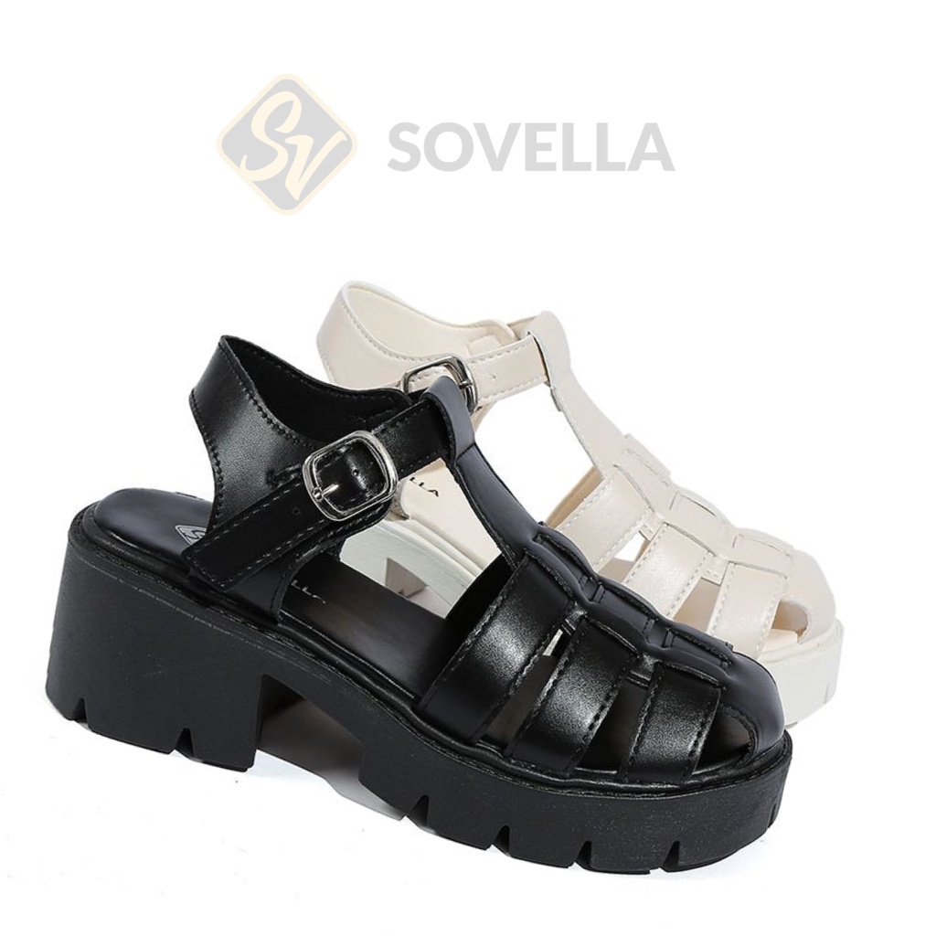 SOVELLA Kailee Sandal Wedges Tali Wanita