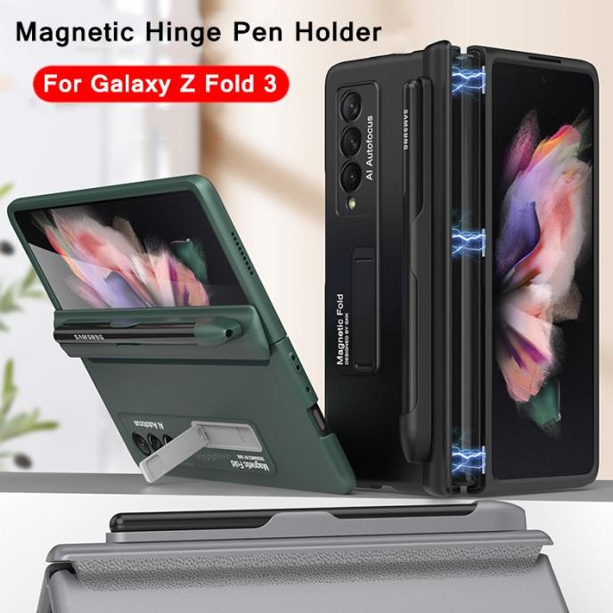 Original Full Hard Case S-Pen Slot Samsung Z Fold 3 5G Fold 3 Case