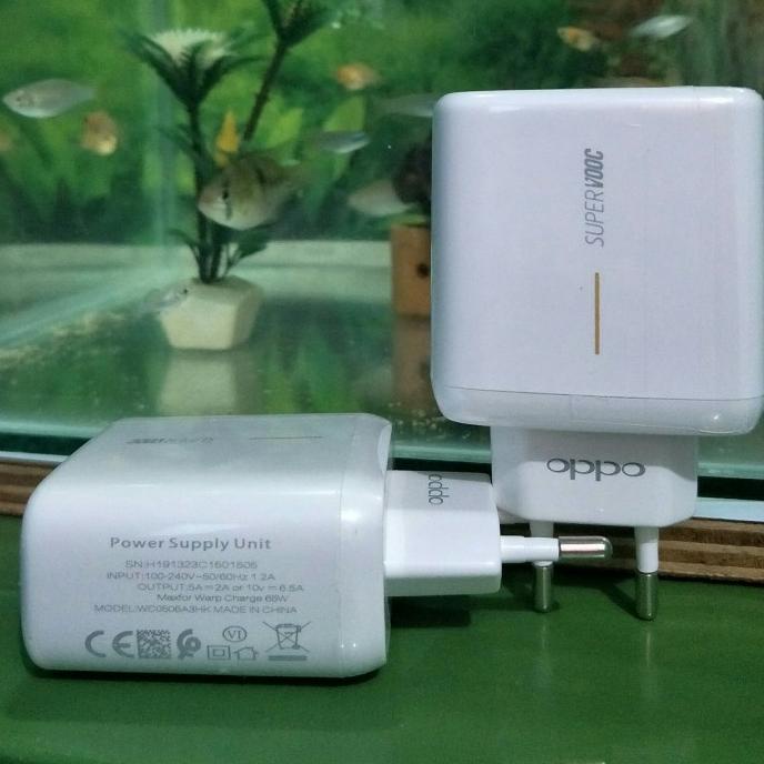 ADAPTOR KEPALA CHARGER OPPO RENO 4 PRO 5 SUPER VOOC 65W ORIGINAL 100%