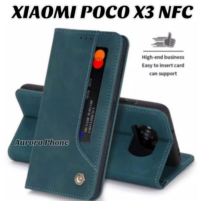Flip Case Xiaomi Poco X3 NFC POLA Poco X3 Nfc Flip Case Kartu POLA X3