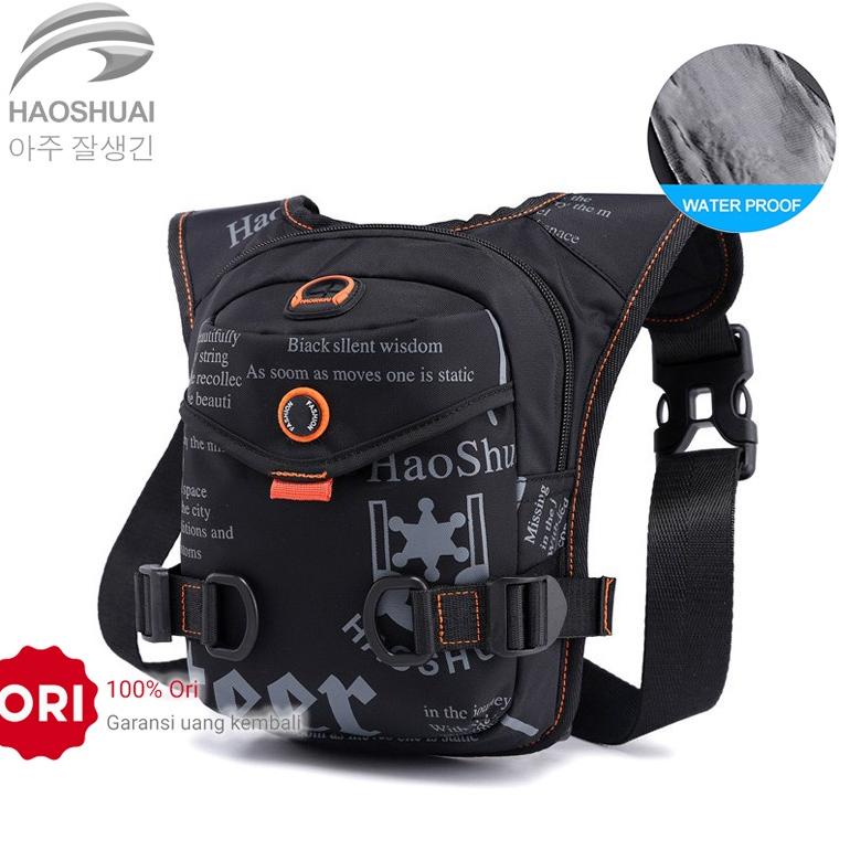 [ Wwr ] Haoshuai 5126 Tas Selempang Pria Waistbag Pria Waterproof Watchkite Wkos Shopee