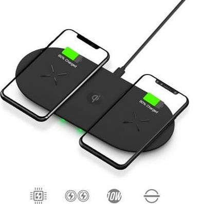Kajsa M7 3-in-1 Qi Fast Wireless Charger - Black