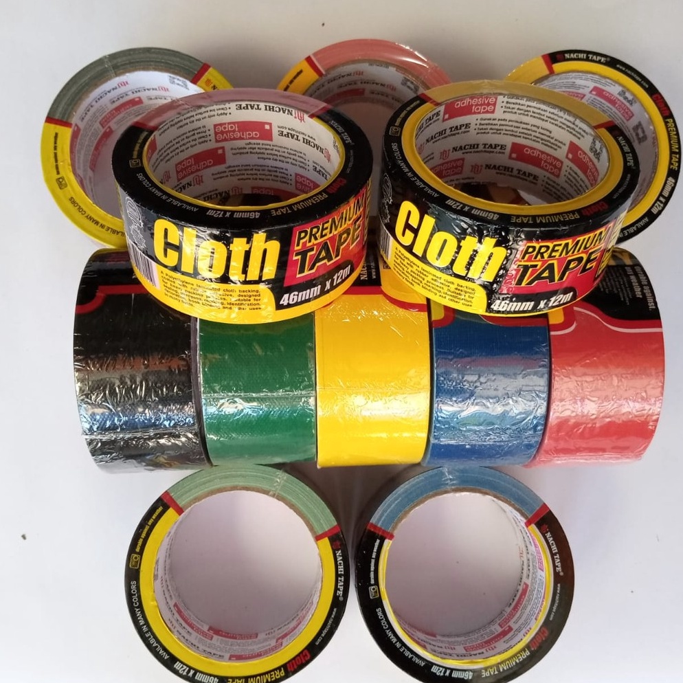 

Paling dicari Lakban Kain Hitam / Isolasi Tape NACHI 2 inch x 12 meter (46 mm x 12 Meter).