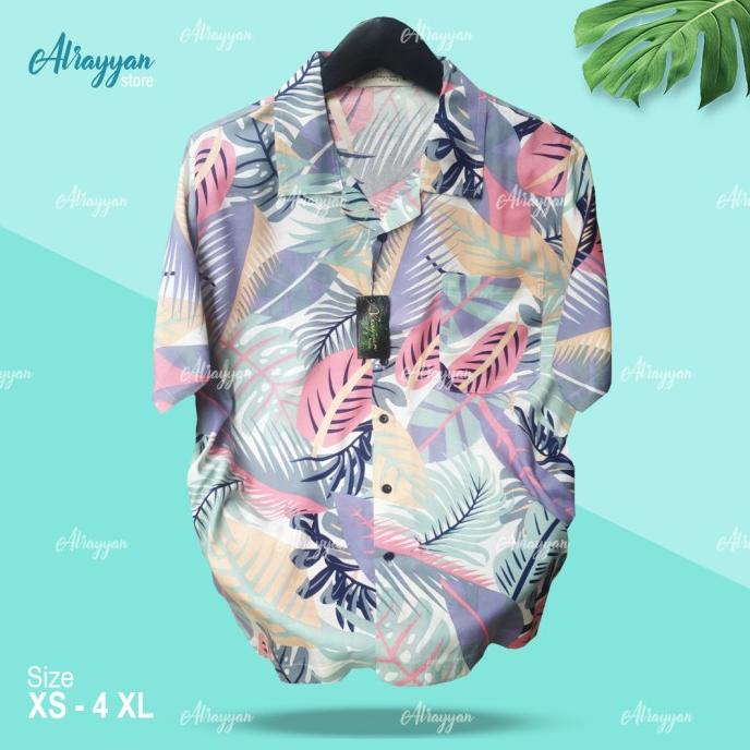 Baju Kemeja Pria Hawai Pantai Size Jumbo Terbaru / Kemeja Cowok Bali