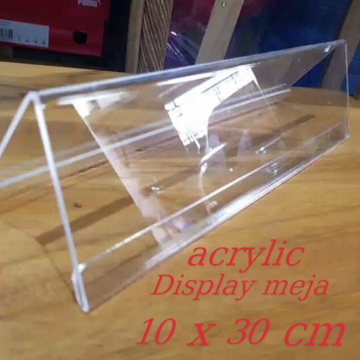 

(➸-SMU☞] papan nama meja akrilik 10 cm x 30 cm - siiap.dikirim!