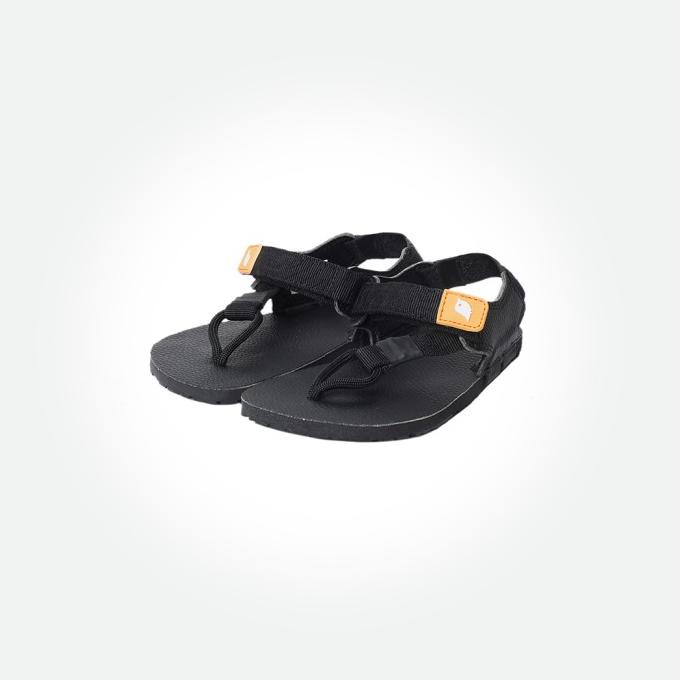 Tapak Barefoot Flip Flops - Black (Sendal Anak PYOPP)