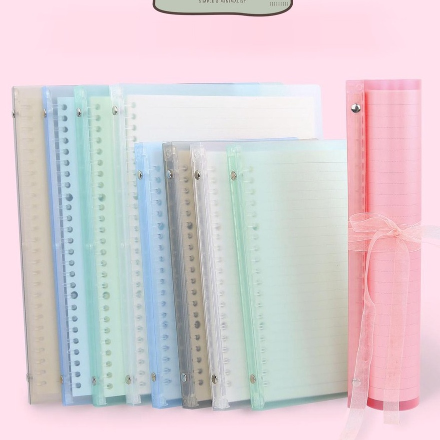 

[♫ J✪11E] [MILOLI] Binder A5 Binder B5 Pastel Binder Transparan Candy Color - E0017- tervirall..!