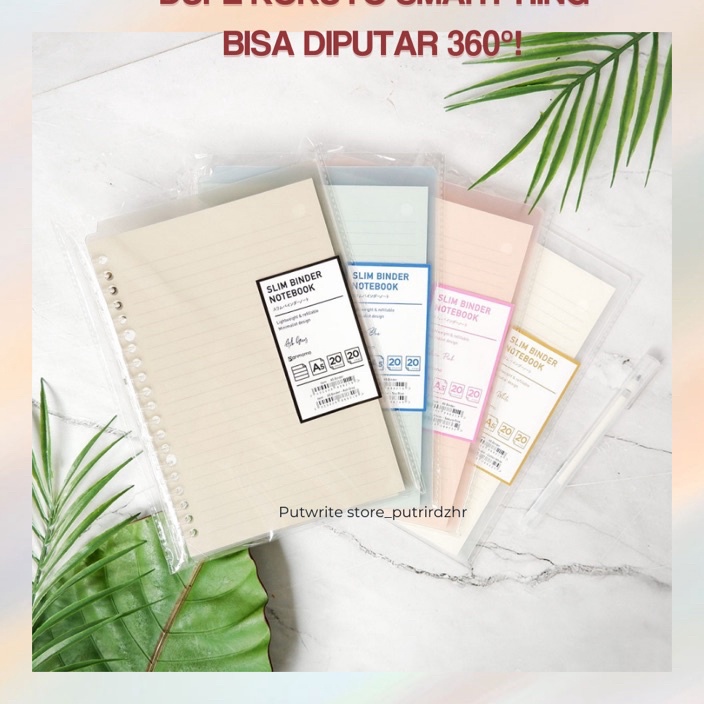 

(VL☞/L㊚] Slim Smart Ring Binder Transparan B5 [ kokuy0 style ]/ super.kerren..!