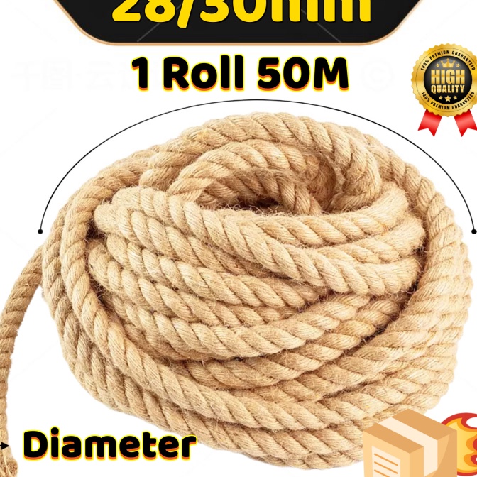 

[TO㊛.14») Tali tambang besar 28-30mm Tarik tambang / tali tambang manila goni dadung tampar tali tambang kapalberkualiitas.!!