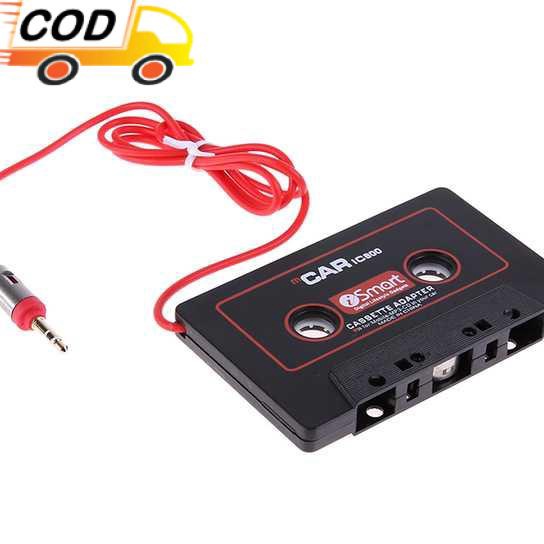 (11Y-♥P㊖] Alat Konverter Kaset Tape Mobil ke 3.5mm AUX Upgrade Pemutar Audio Jadul Menjadi Kekinian 