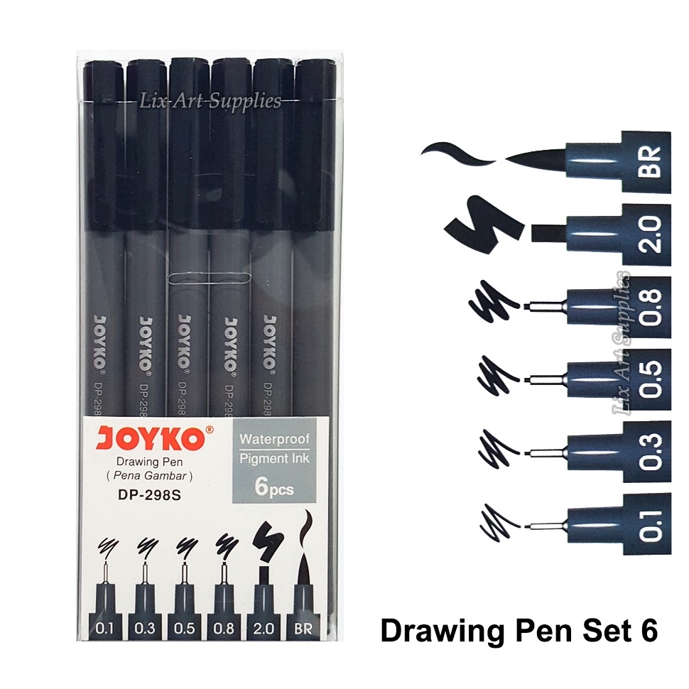 

Ready Stok Joyko Drawing Pen Set 6 (DP-298S) hlknt