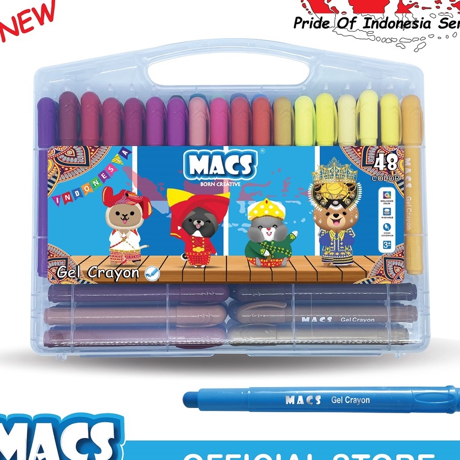 

(RH➲/H➲> MACS Gel Crayon 48 Warna Colors- pasti.dikirim.!!