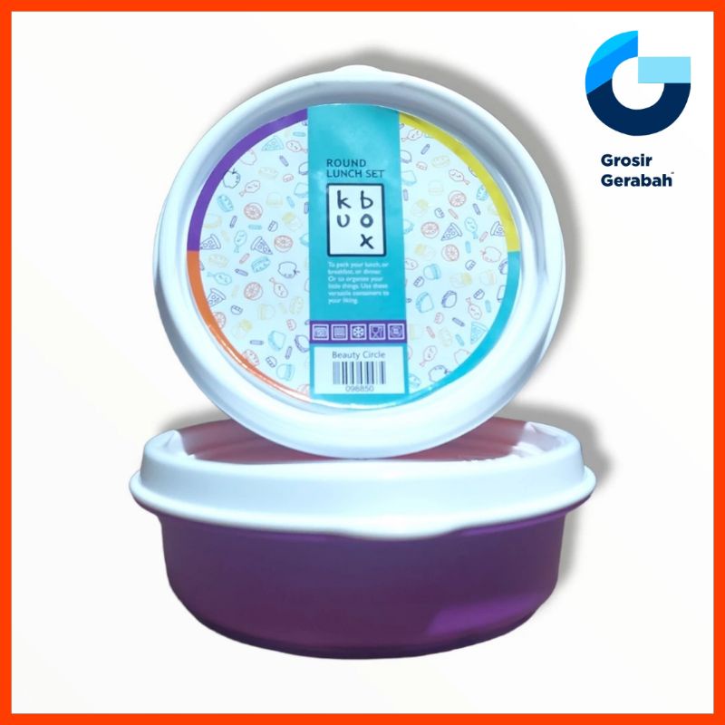 kubox beauty circle round lunch set 2pcs