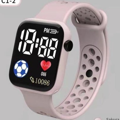 [KF㊠.Q➤> JAM TANGAN PRIA WANITA DIGITAL LED WATCH STRAP RUBBERamanahh.