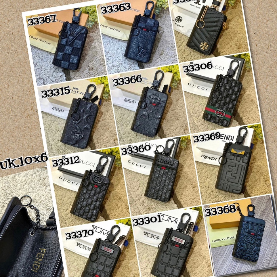 ➘KcY Dompet Gantungan Kunci Mobil GC,Coach ☆ ★★