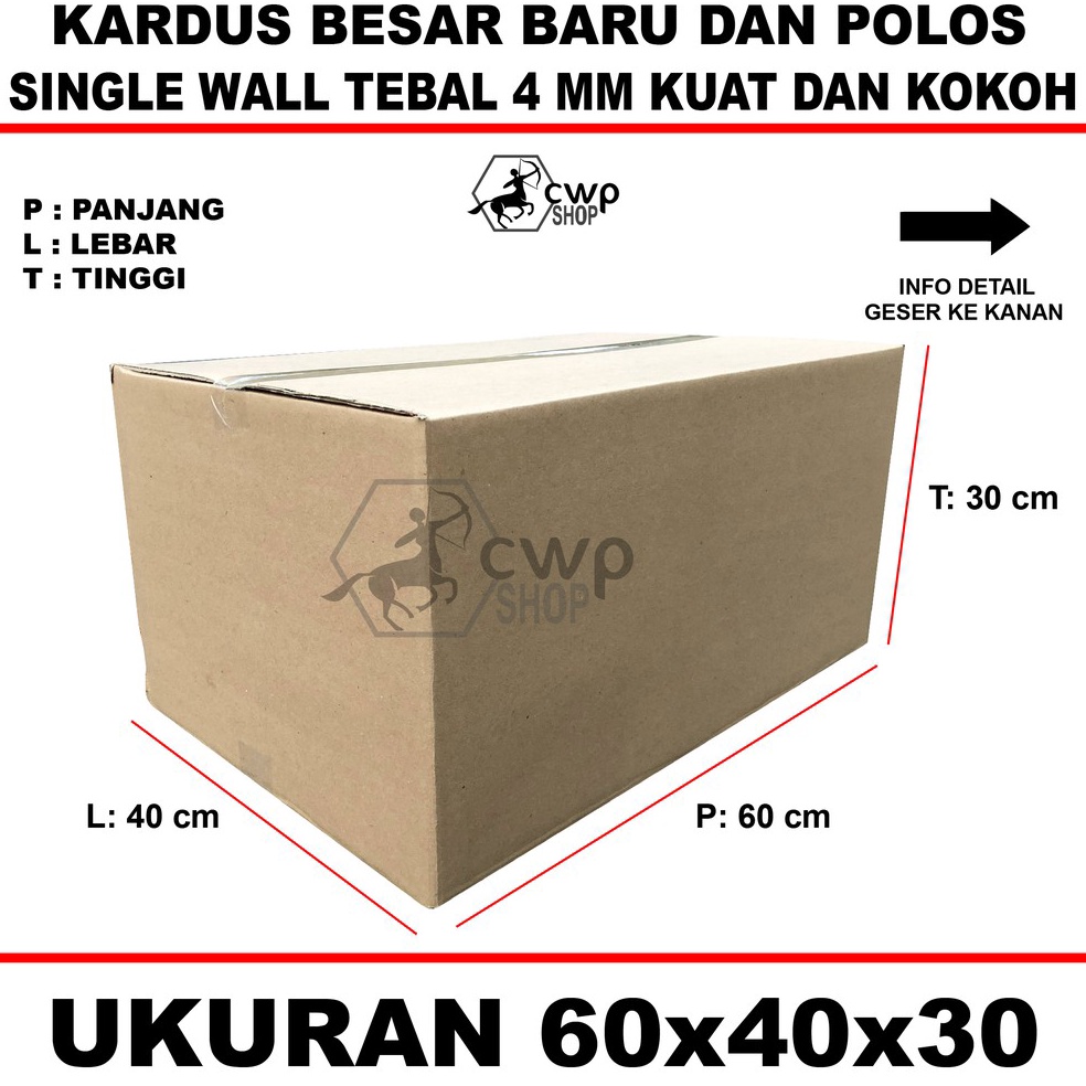 

WER-74 Kardus Box Besar Polos Uk 60x40x30cm 278