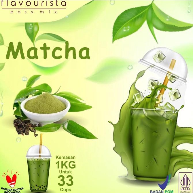 

Bubuk Minuman Matcha 1000 gram - Flavourista Easy Mix