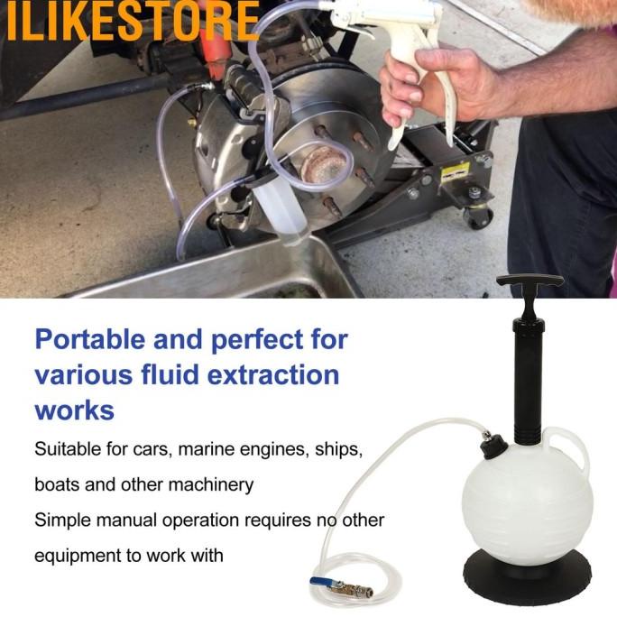 6L Vacuum Oil Extractor Pump Manual Plastic Fluid For