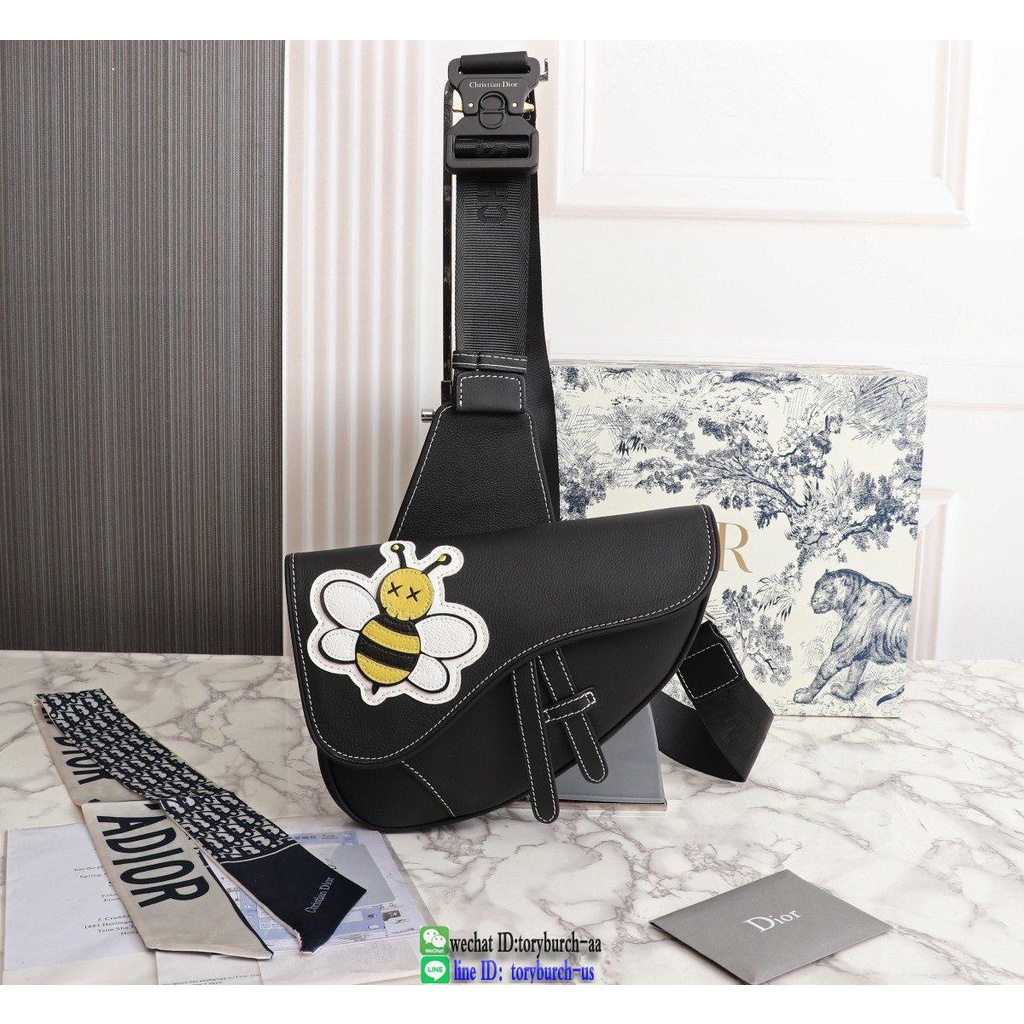 Dior men's vintage underarm flap baguette shoulder flap saddle bag casual chest waist bag