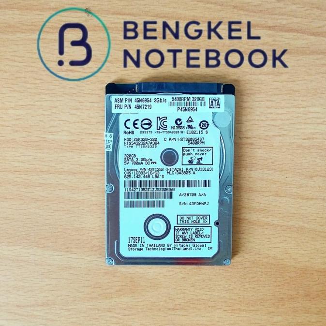 Hdd Laptop Hitachi 320Gb Sata 2.5"
