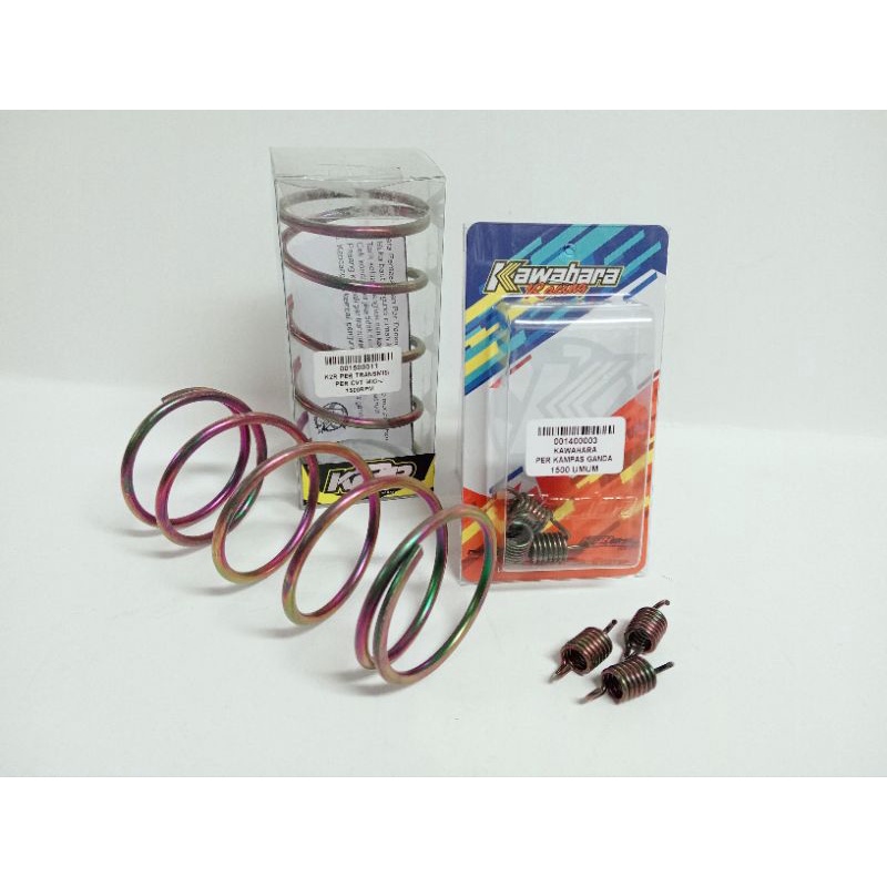 PAKETAN PER CVT RACING K2R KAWAHARA 1500 RPM PLUS PER SENTRI KAWAHARA 1500 RPM MIO J SOUL GT MIO GT 