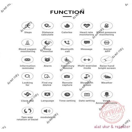 tom Jam Tangan T500+Pro Smartwatch Bluetooth Hiwatch Pro Big Screen 1.92"