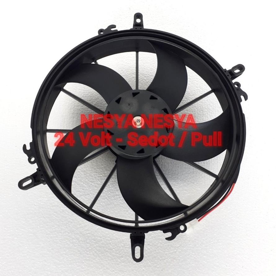 DIH903 Kipas Motor Extra Ekstra Fan ExtraFan Kondensor Radiator AC Mobil Truck Mixer - 24 Volt 24V (