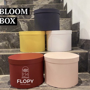 

[PROMO NHA9] BESAR WARNA PREMIUM - Bloom Box Flower Bulat Round / Kotak Bunga Kotak Kado Harga pas