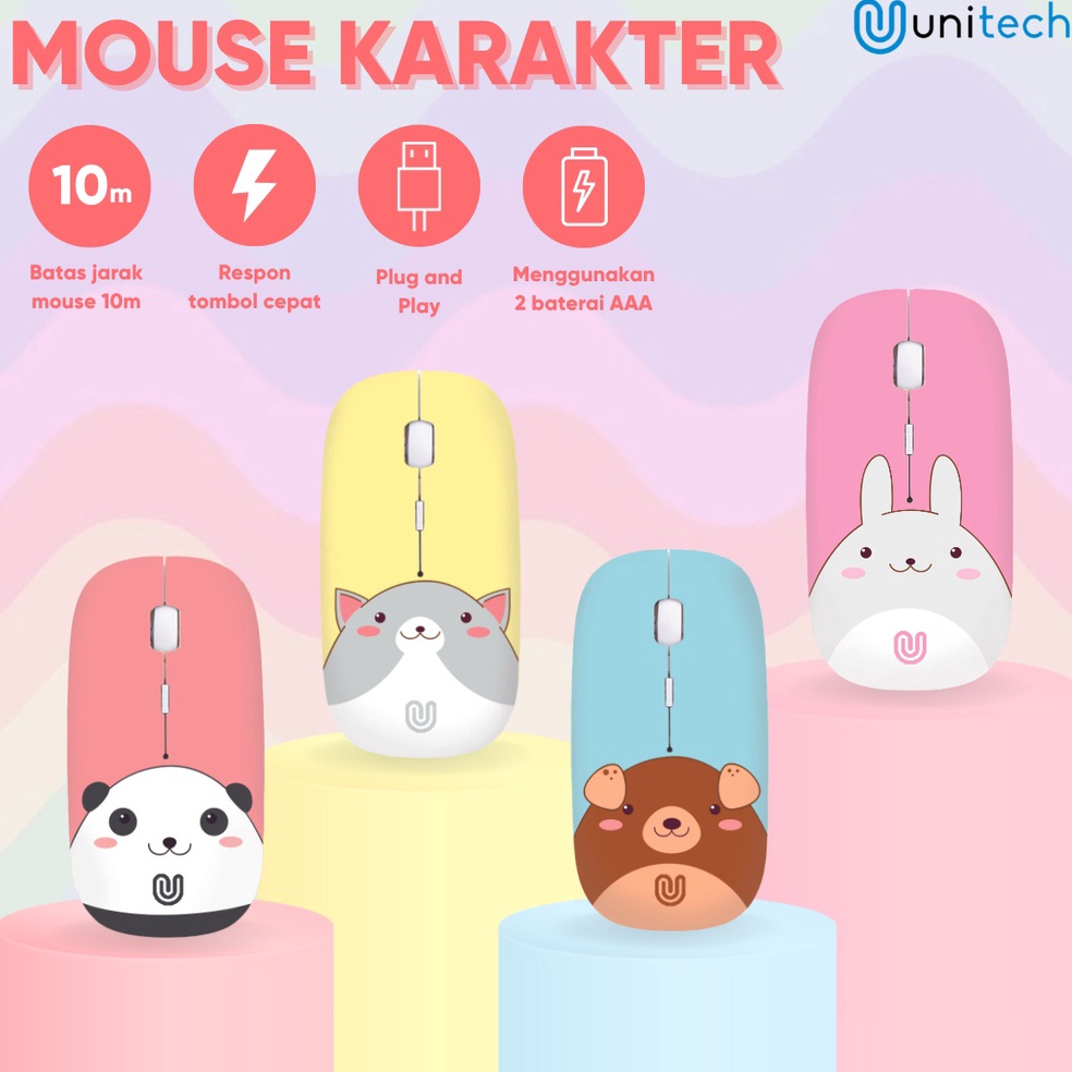 Menarik.. Mouse Wireless Unitech M2 Cartone Series