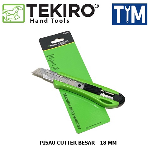 

[CODE BARANG 871TKR] TEKIRO Pisau Cutter Besar 18 MM Super Murah