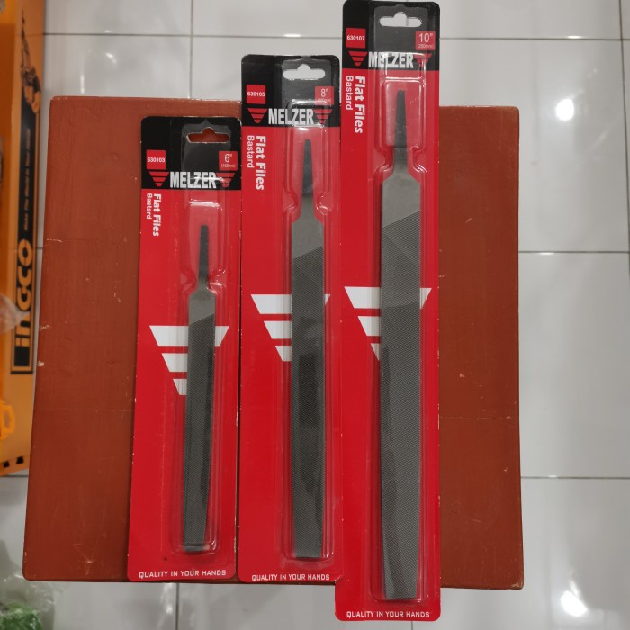 

Terlaris Kikir Kayu Gepeng 10 Inch Flat Files Bastard Kikir Kasar Pipih Flat