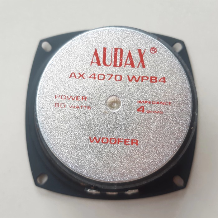 Terlaris Speaker 4 Inch Woofer Audax 80 Watt Original Asli 4 In Audax