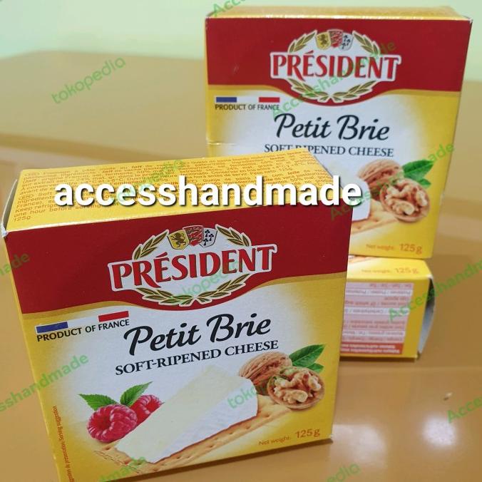 

President cheese brie petite camembert soft cheese keju import Rte kej