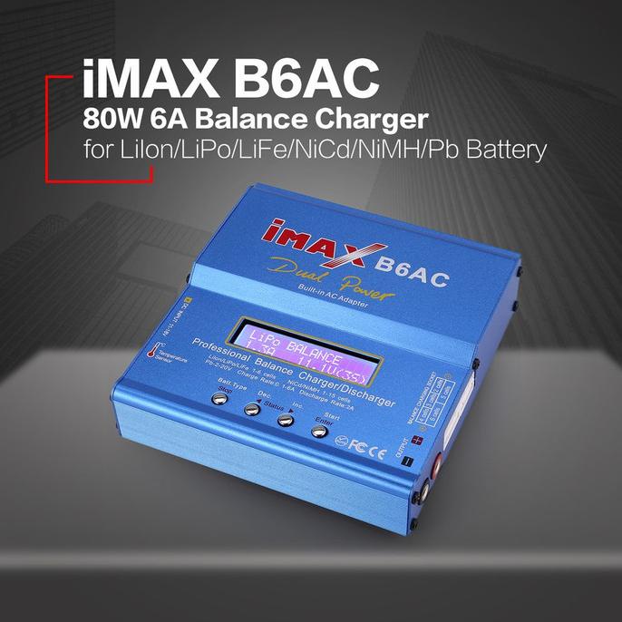 IMAX B6AC B6-AC 80W Fast Balance Charger / Discharger 1-6 Cells