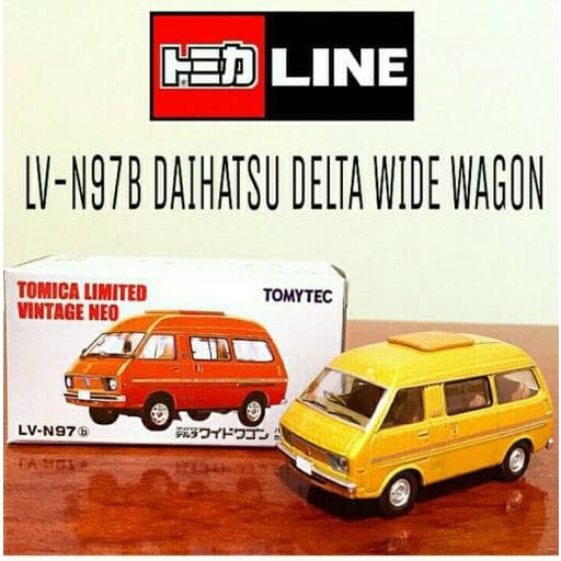 PROMO TOMICA LIMITED VINTAGE TLV-N97B DAIHATSU DELTA WIDE WAGON (GOLD) TERMURAH