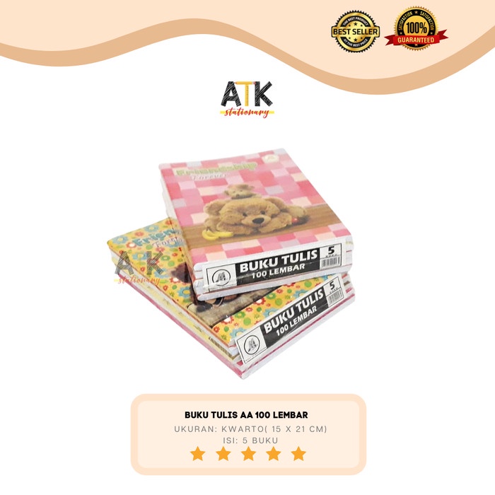 

Buku Tulis Aa 100 Lembar Atk