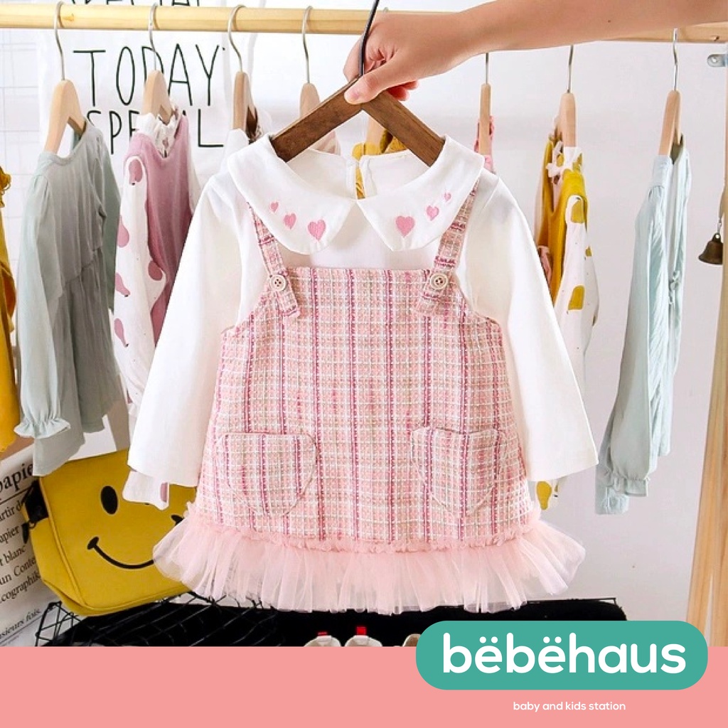 Outer + INNER - Bayi - 1-2TAHUN | Han So-Hee Dress Korea Style - Dres Pesta Fashion Baby Korean Dree