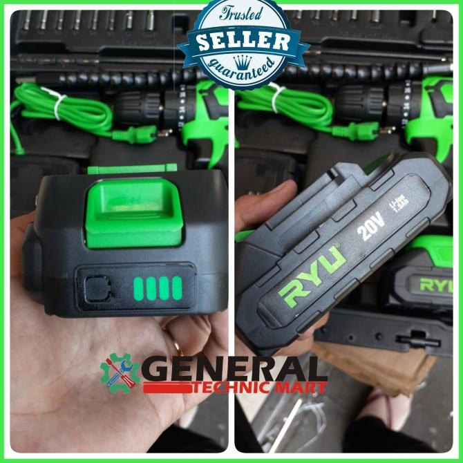 Cordless Impact Drill Ryu Rci20V / Rci 20V Mesin Bor Baterai Ryu
