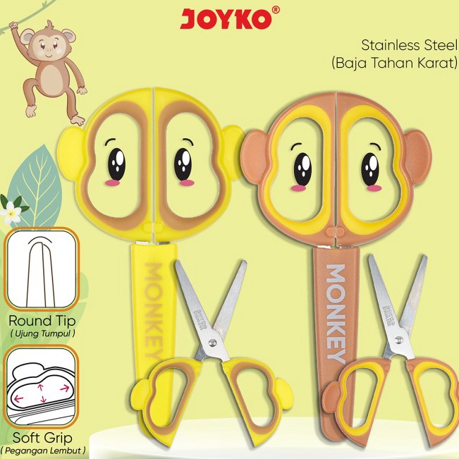 

[KODE BBSWP] Gunting Scissors Joyko SC-26 Monkey