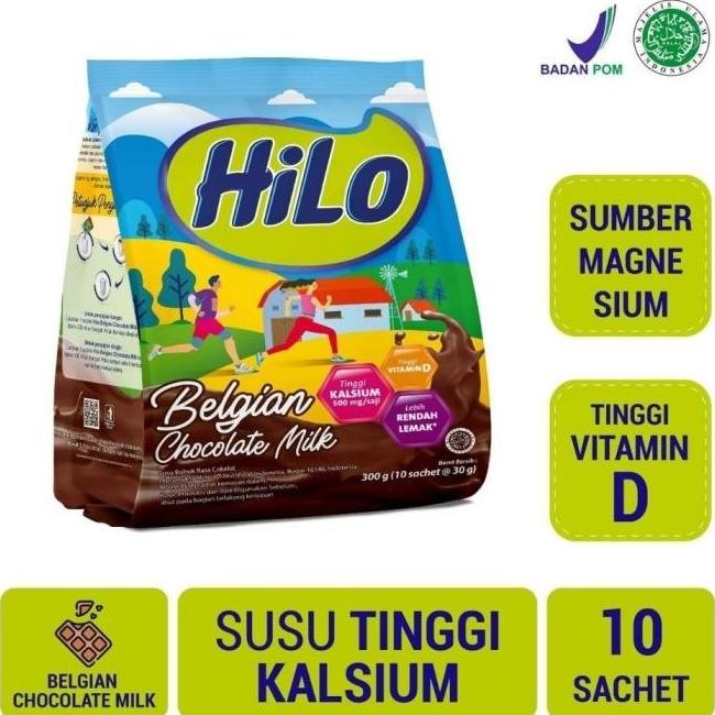 

Hilo Belgian Chocolate Milk Isi 10 Sachet