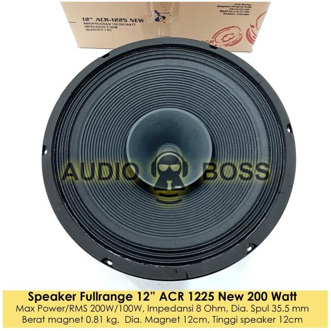 Speaker ACR Full Range 12 inch ACR 12" 1225 New