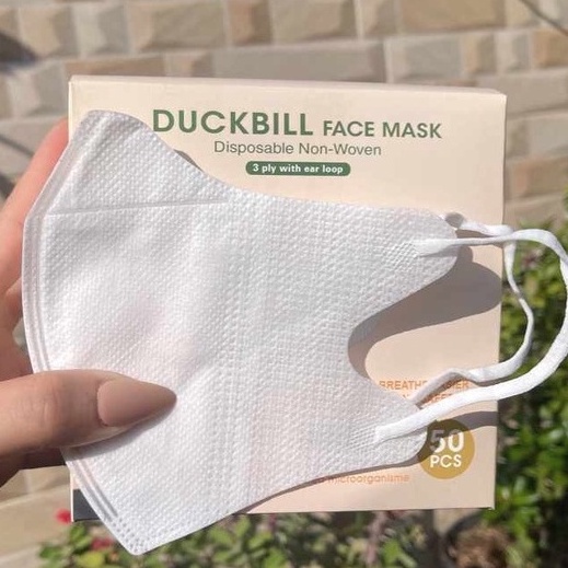 Pasti Murah DUCKBILL Y&B CARE Y B CARE YnB Care Warna Abu Putih Hitam Gold Gray isi 50pcs / Masker D