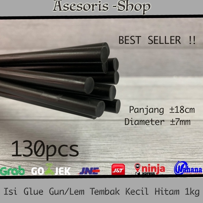 

Terlaris.. Isi Lem Tembak kecil warna Hitam 1kg 52