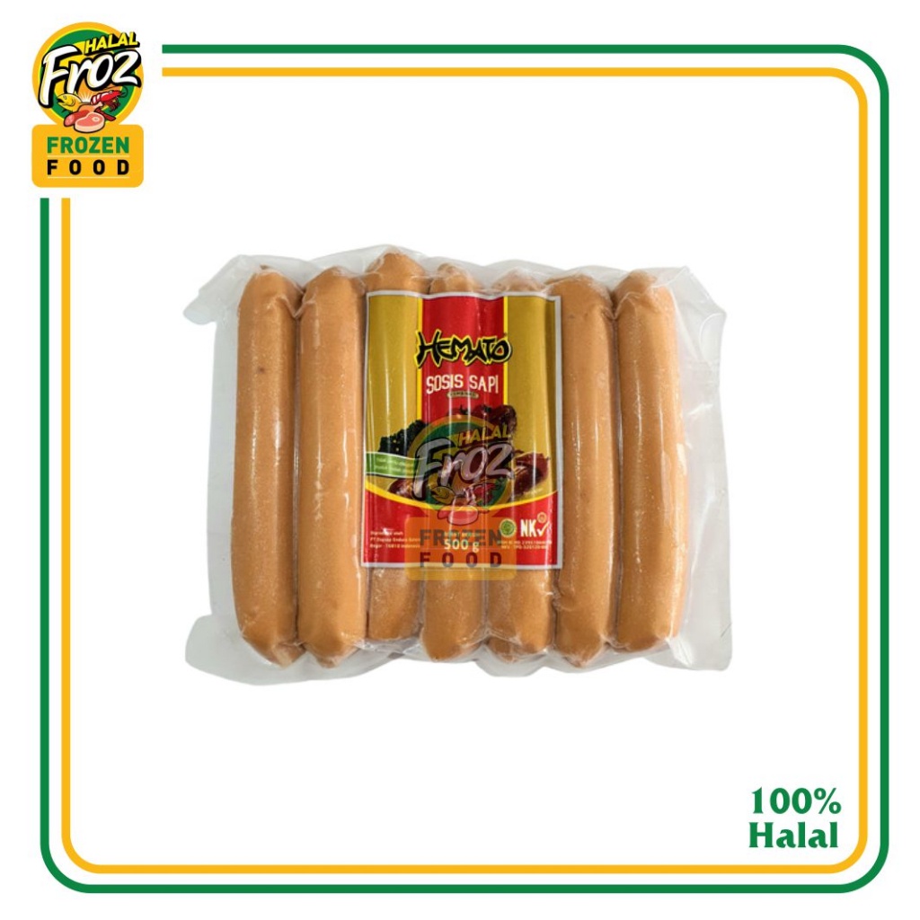 

Hemato Sosis Sapi Bakar 7 Pcs 500gr HFPRS