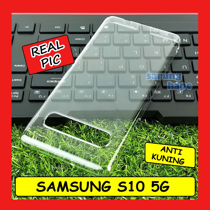 Samsung S10 5G - Clear Hard Case Casing Cover Transparan Mika Bening Keras
