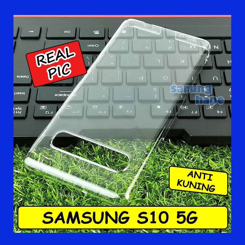 Samsung S10 5G - Mika Transparan Clear Hard Case Hardcase Casing Cover Bening Keras